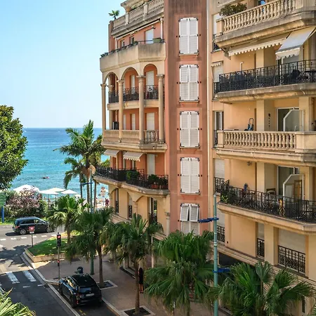 Queen Garden Iii, élégant 2 Pièces Au Coeur Du Centre Ville, Vue Latérale Mer, Ac * Menton